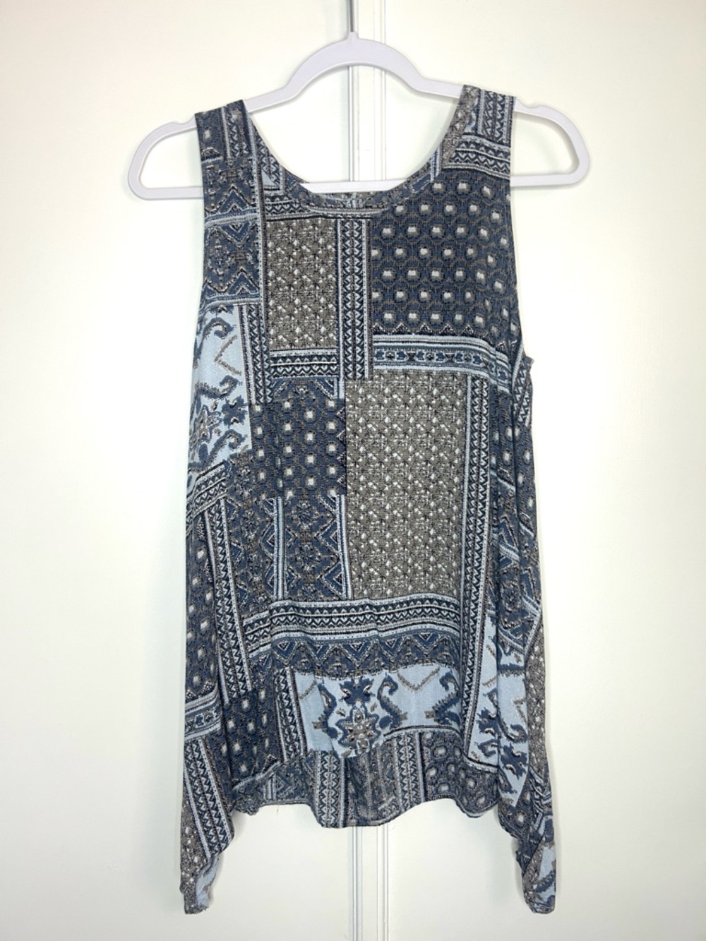 Mystree Patchwork Flowy Tank